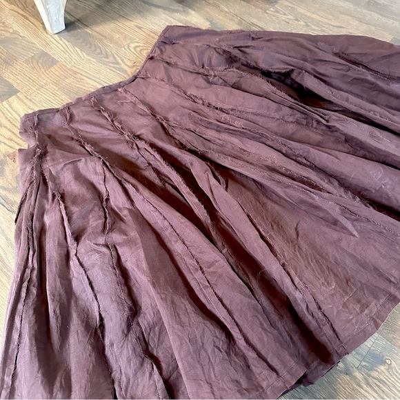 Anthropologie Odille Brown Skirt, 25” long, size 14 - Picture 3 of 5
